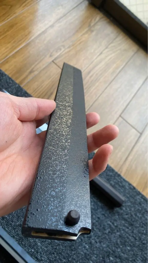 先丸蛸引用　黒石目塗サヤ(ピン付) /270mm