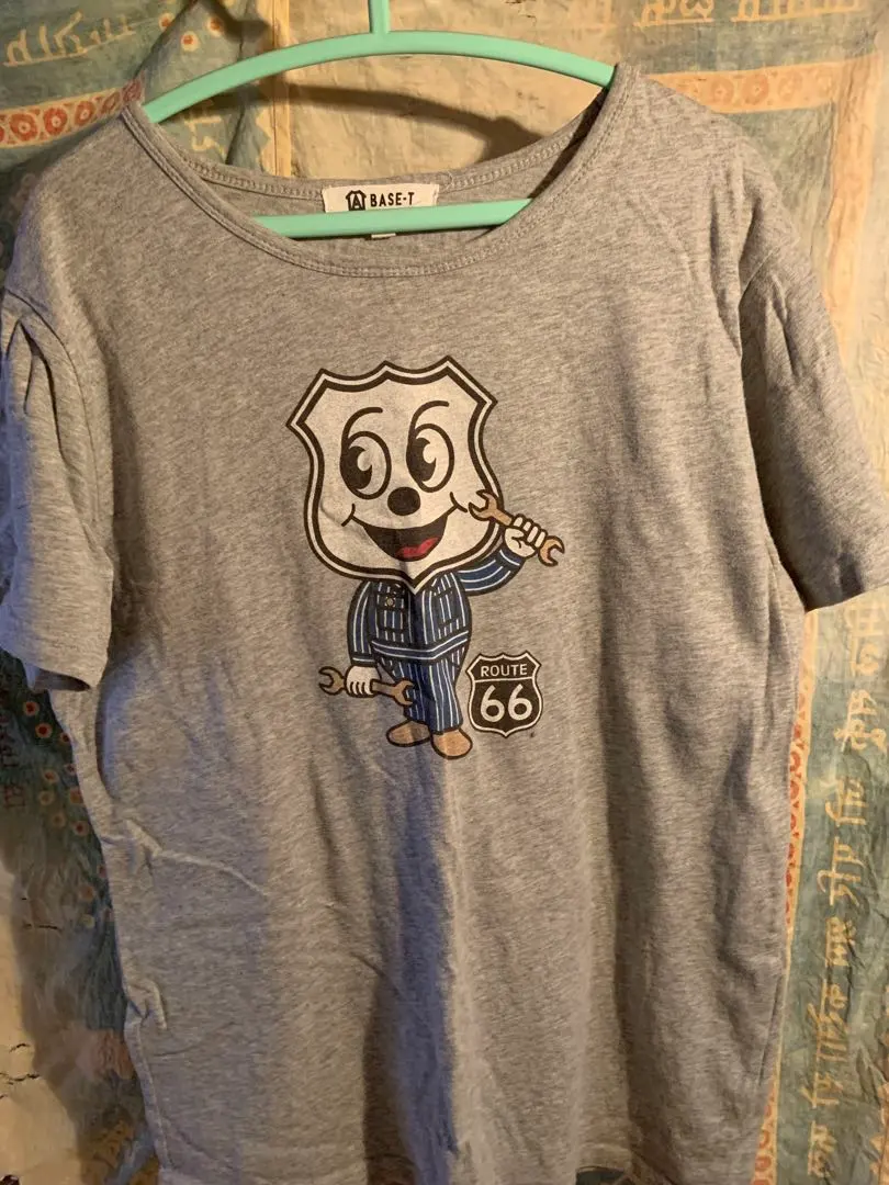 BASE-T グレー Tシャツ M ルート 66