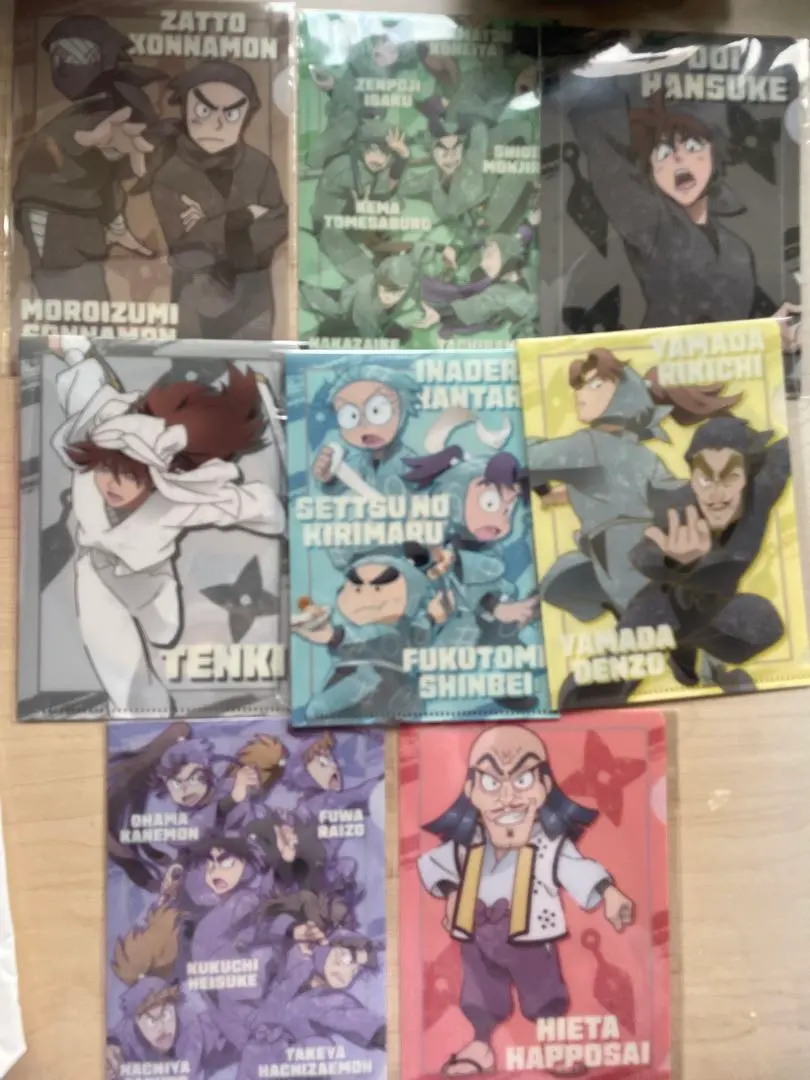 忍たま乱太郎　クリアファイル　ビジュアルファイルキャンディ　8種　コンプリート