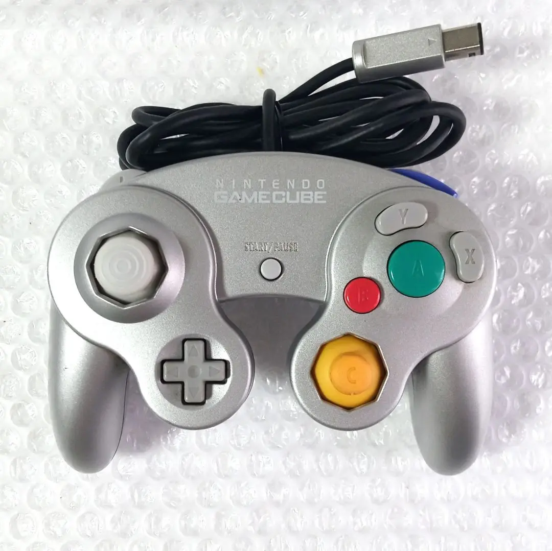 【動作確認済】 GC コントローラ シルバー 任天堂 13