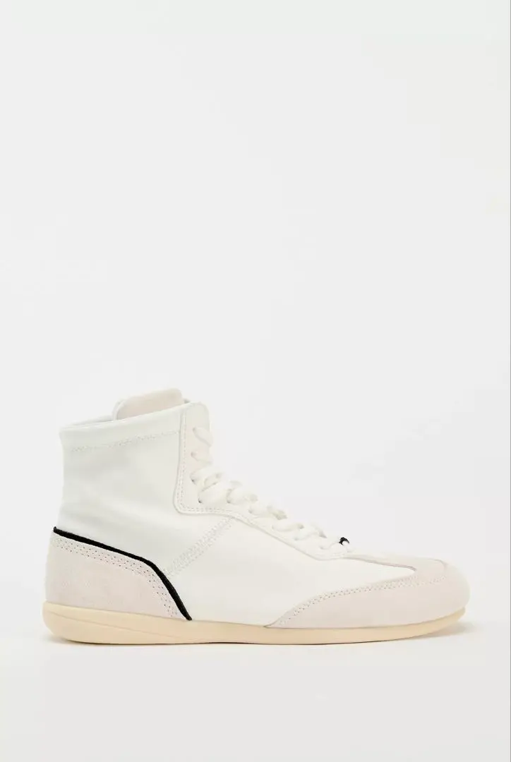 ZARA ザラ ジャーマントレーナー ハイカット スニーカー