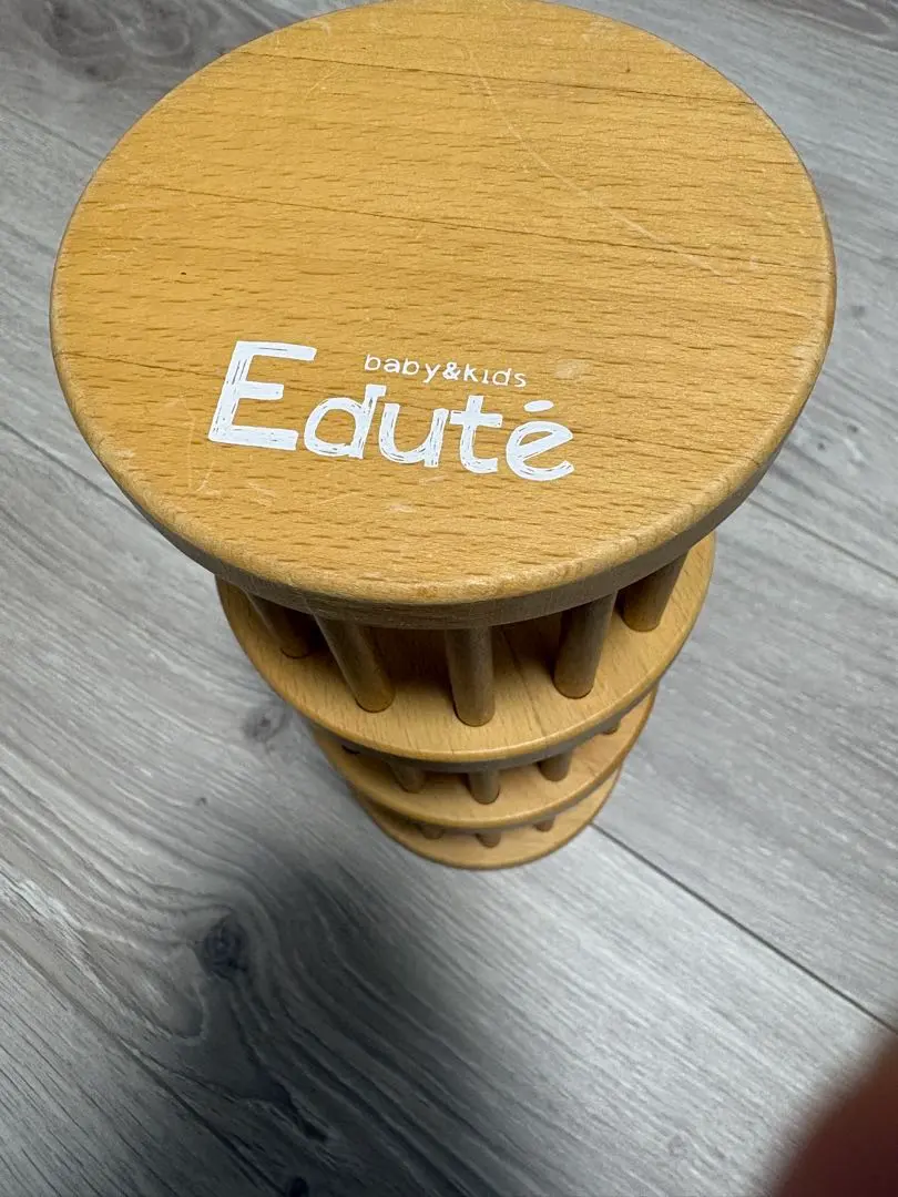 Edute エデュテ 木製ラトル ベビー おもちゃ 知育玩具