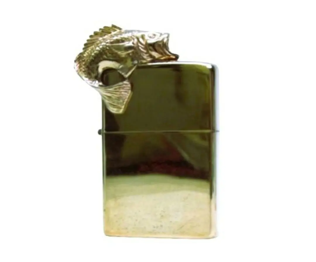 希少 ZIPPO ジッポー 鯉 メタル貼り ヴィンテージ