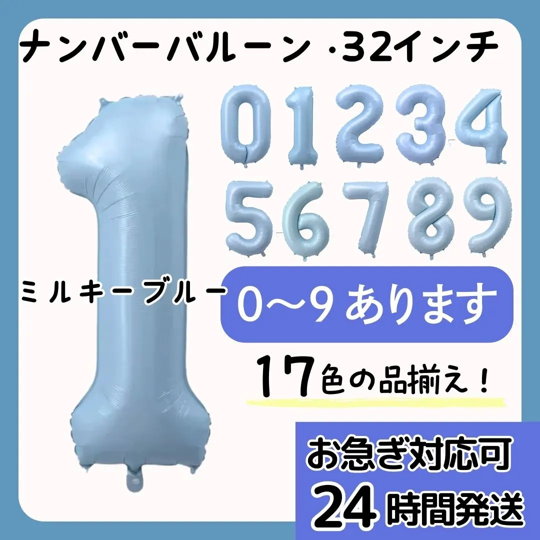 ナンバーバルーン　数字バルーン　誕生日　1234567890　飾り　32インチ