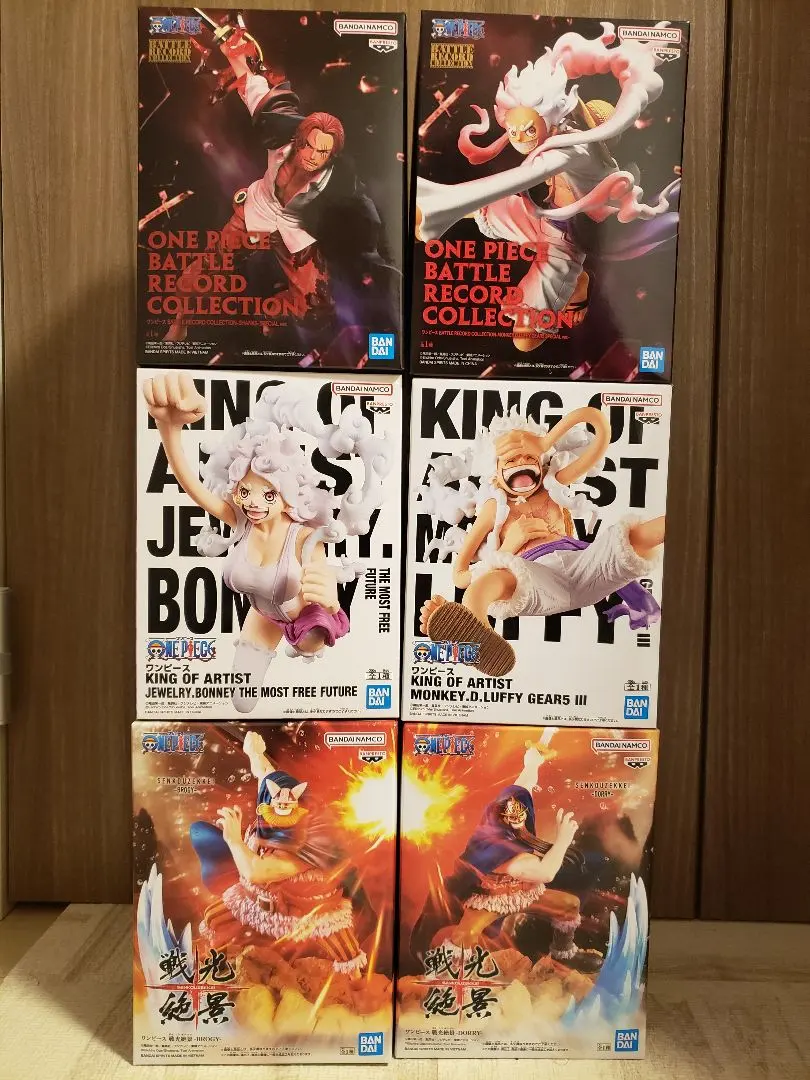 ONE PIECE シャンク ルフィ ボニー ブロギー ドギー フィギュア 6種
