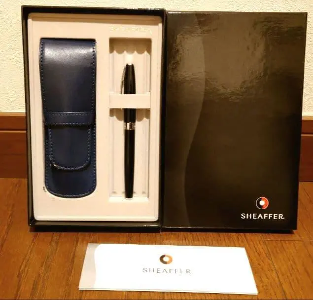 2/8限お値下【新品】SHEAFFER サガリス　グロスブラック万年筆 ケース付