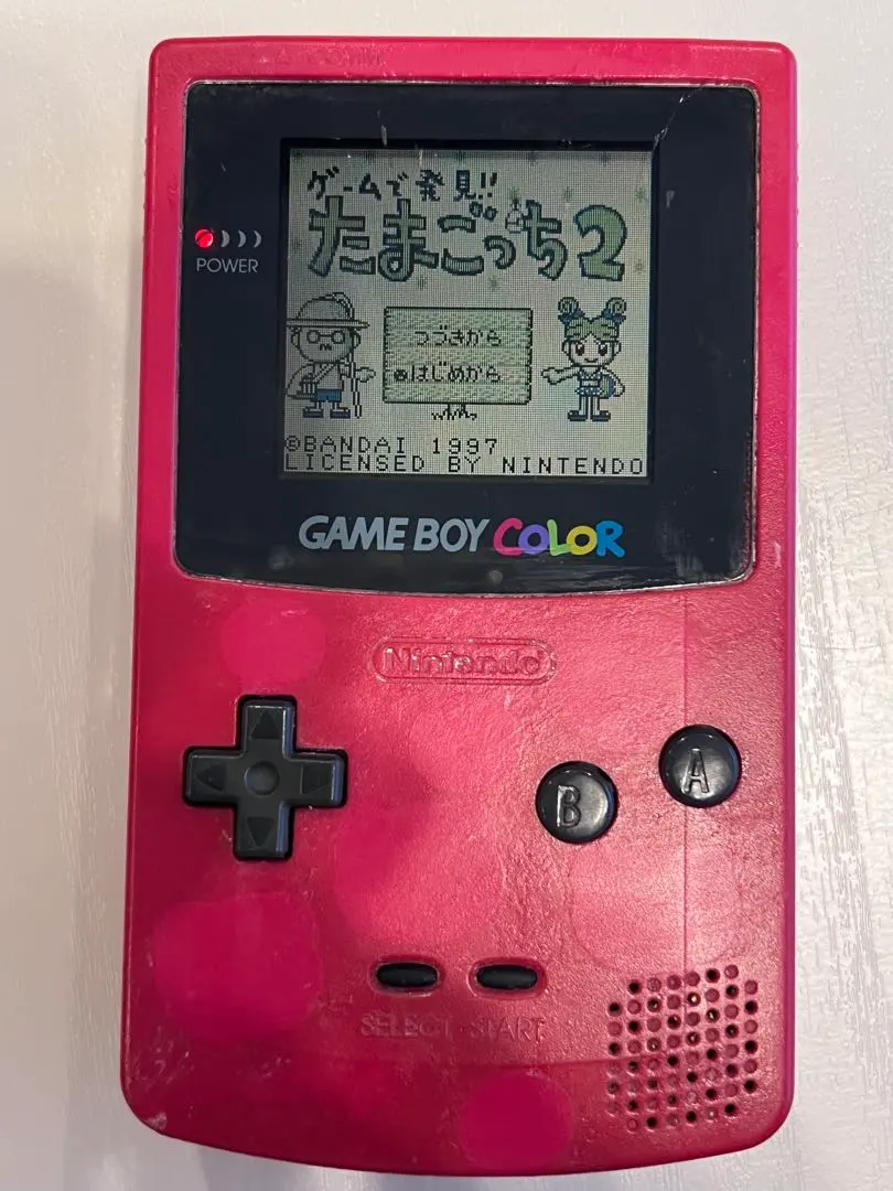 任天堂 ゲームボーイカラー本体+たまごっち2 ソフト動作確認済み