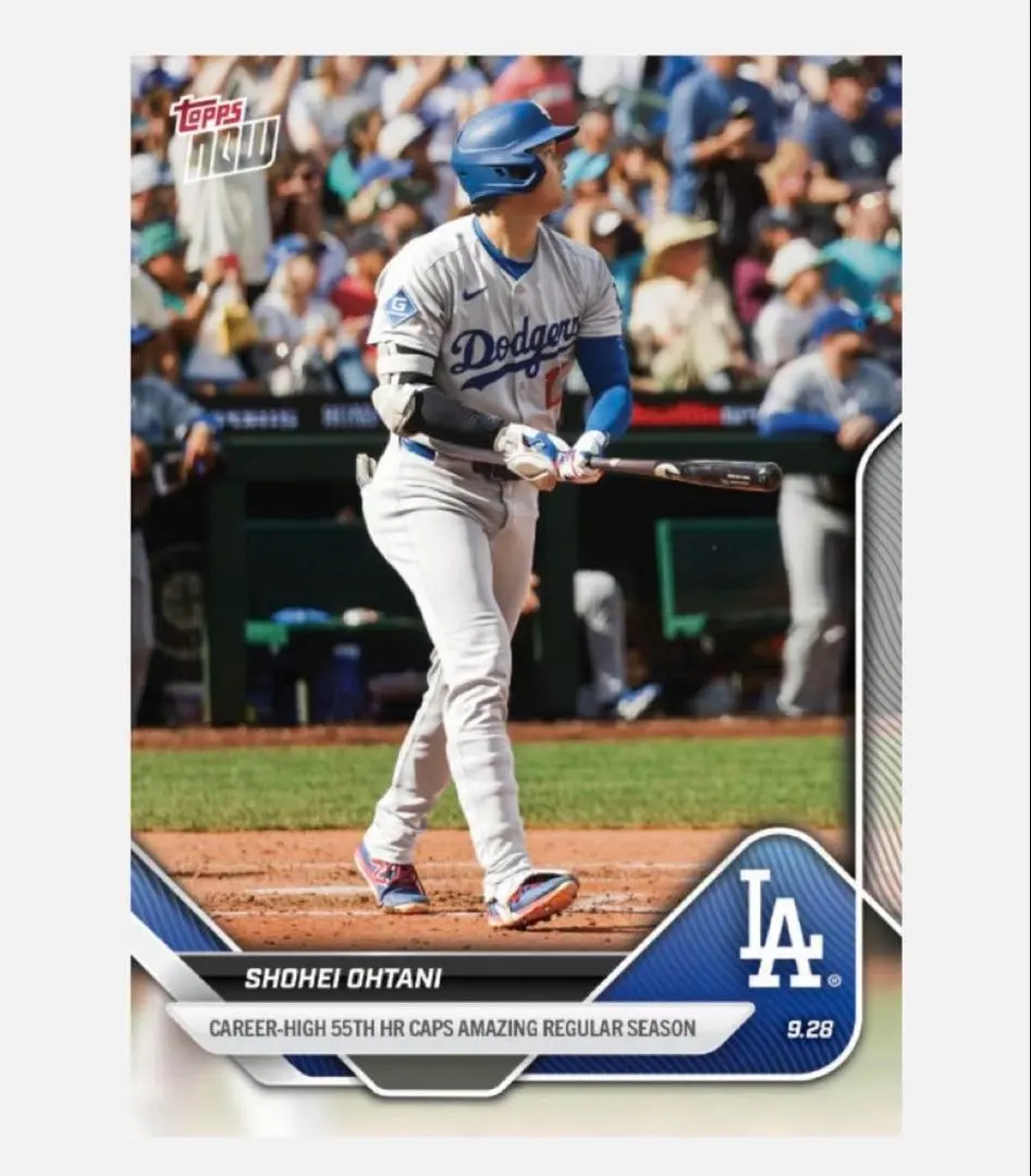 2025 MLB Topps NOW 790 大谷翔平 55本塁打記念カード