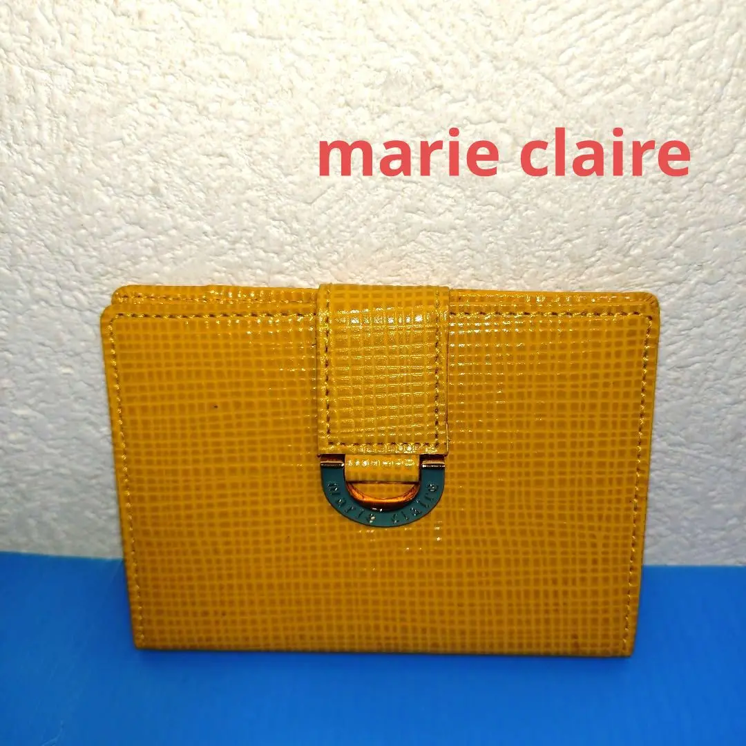 marie claire カードケース　定期入れ イエロー
