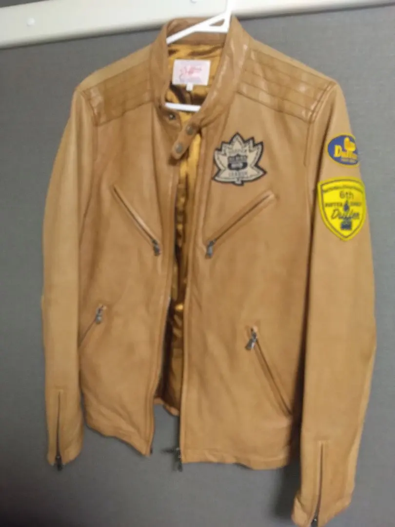 Duffer レザージャケット ラムレザー シングルライダース Lサイズ