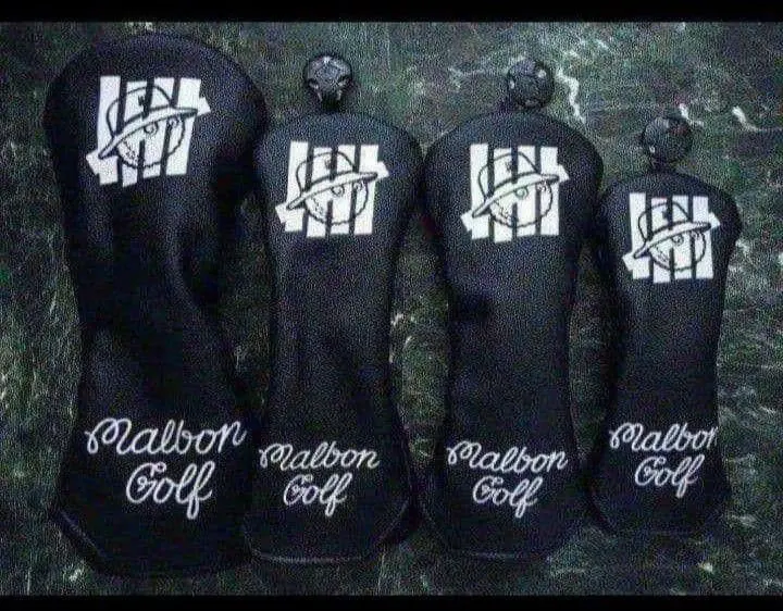 【即発送】マルボンゴルフ Malbon ヘッドカバー 4個セット マルボン