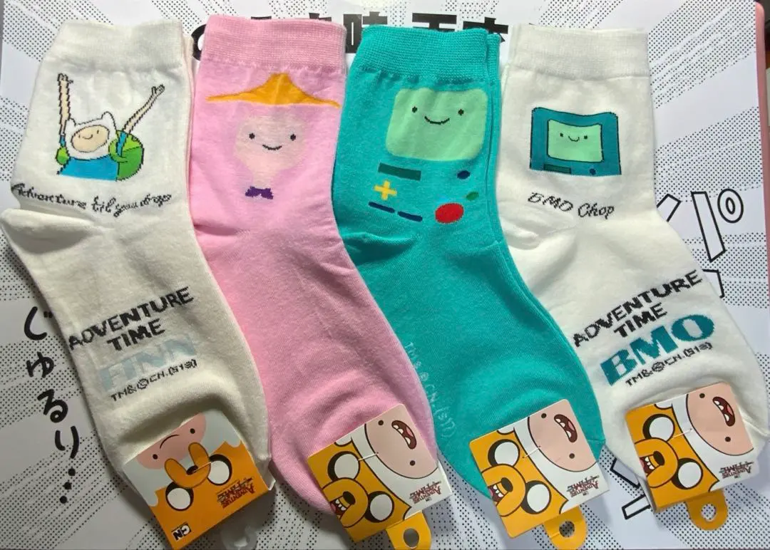 アドベンチャータイム　ソックス　4束セット　①