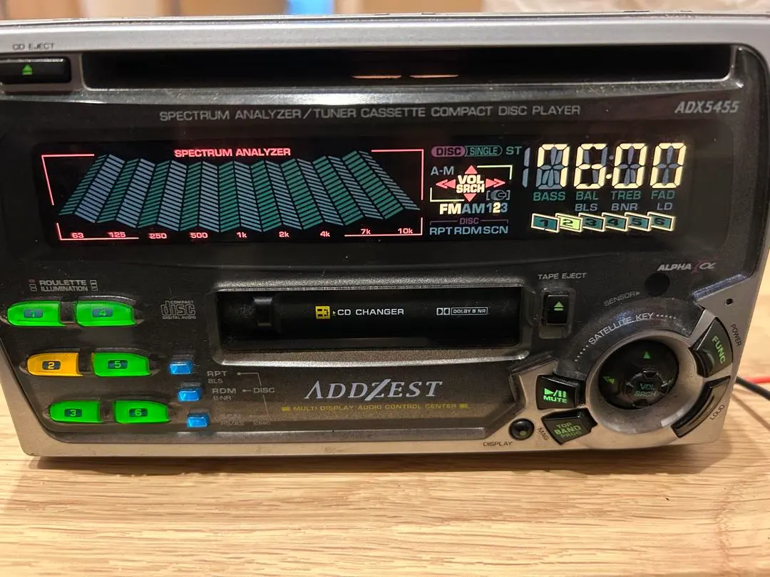 【ジャンク品】ADDZEST ADX5455 CDプレーヤー・カセットデッキ