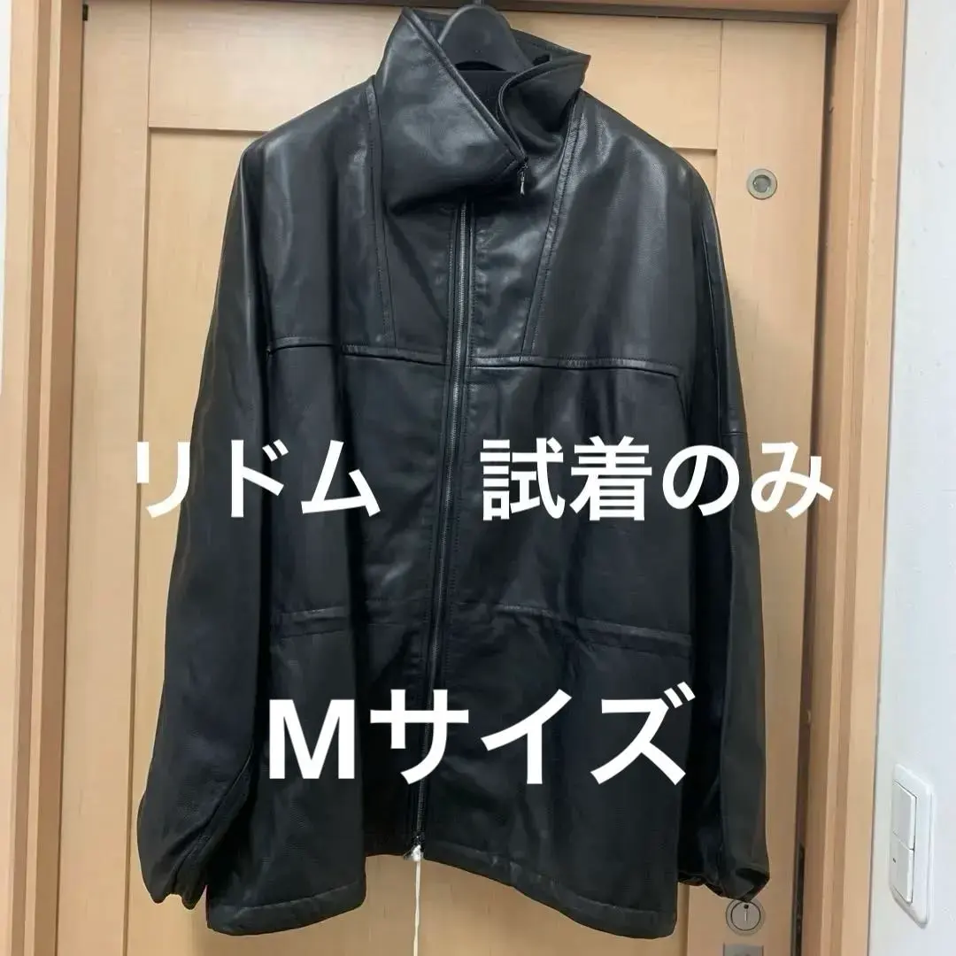 黒レザー ジャケット カジュアル リドム　LIDNM