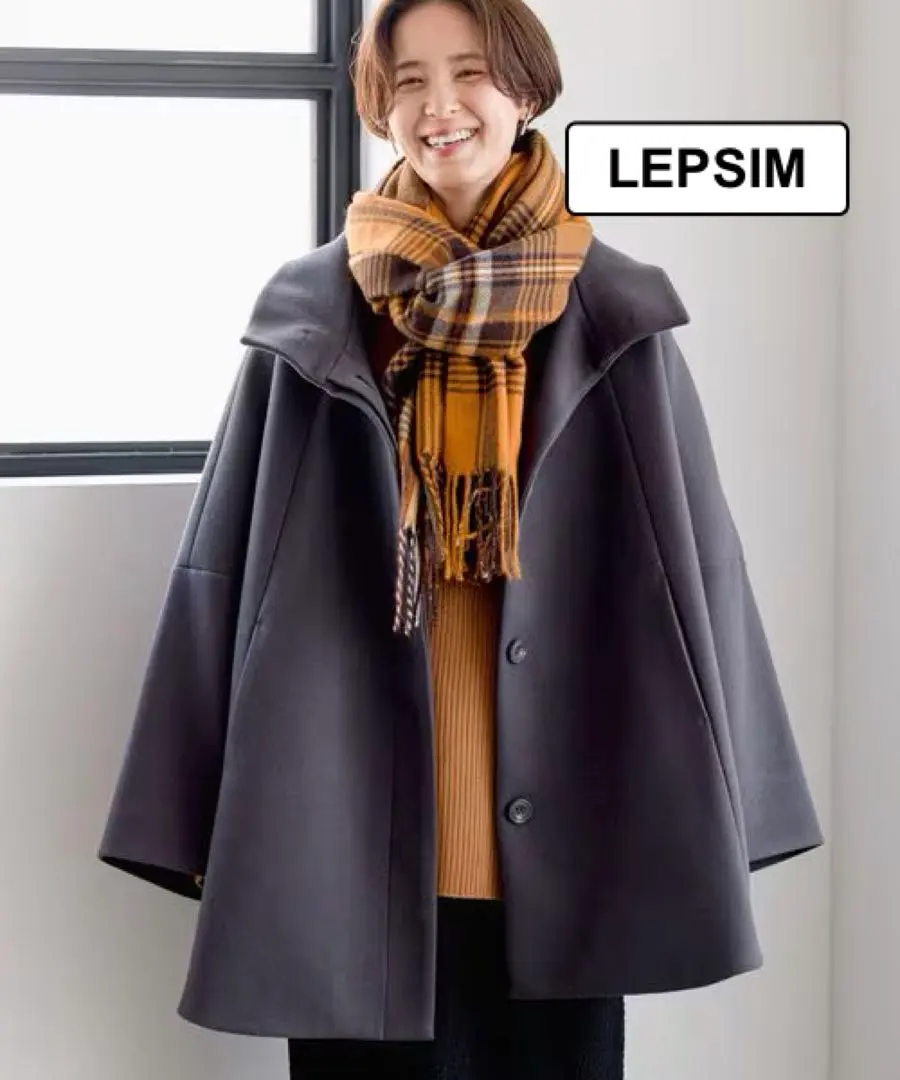 レプシィム ウーリースタンドポンチョコート