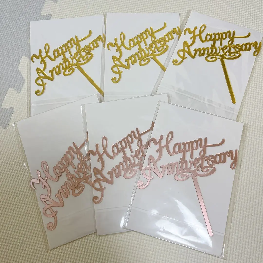 アニバーサリー Anniversary 小物 ケーキピック 記念日
