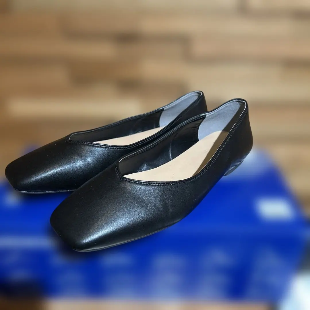 NANO UNIVERSE ブラック フラットシューズ