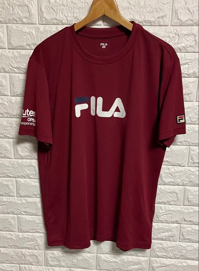FILA フィラ　楽天オープンテニス選手権 Tシャツ メンズサイズXL