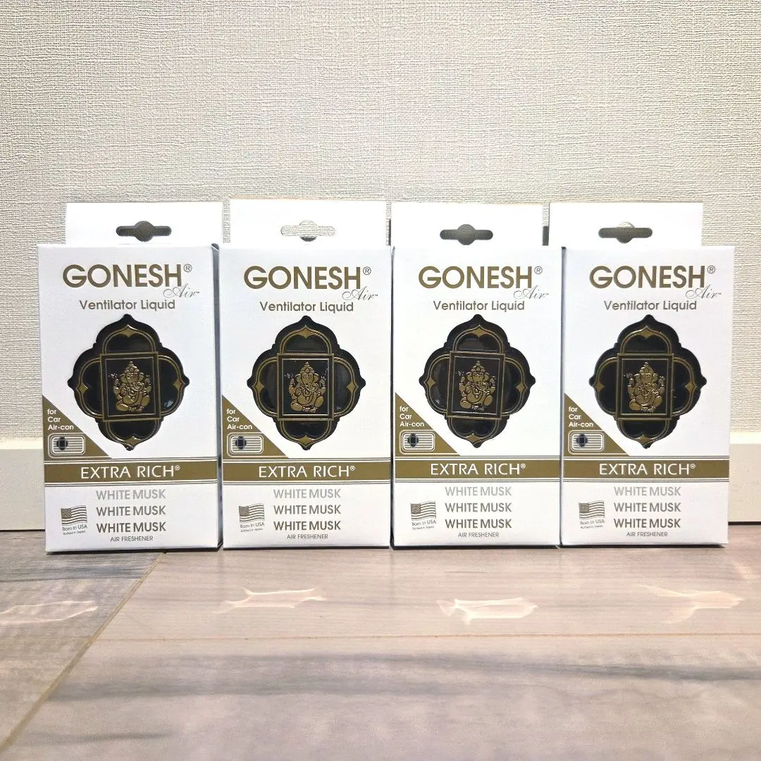 【新品・未開封】GONESH ヴェンティレーターリキッド ホワイトムスク 3個