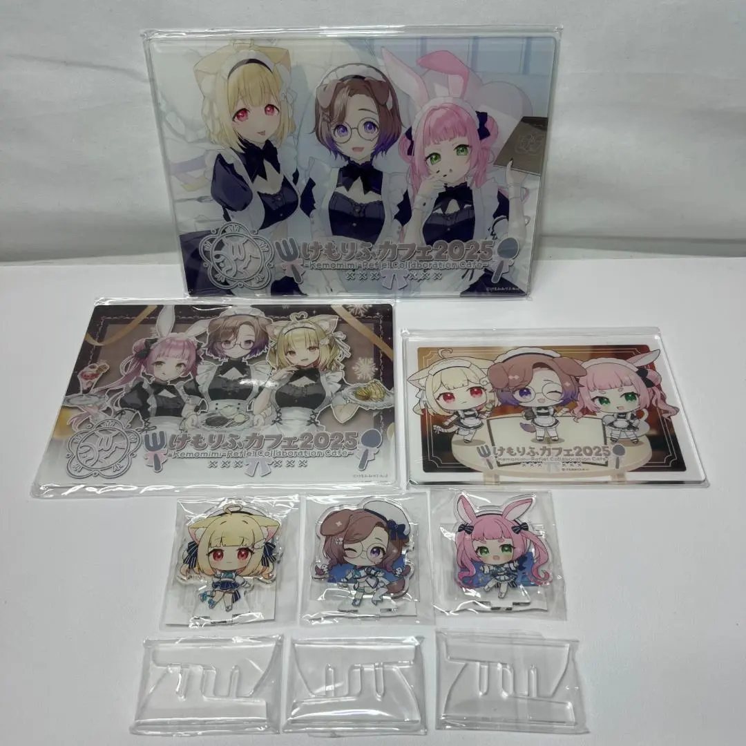 けもみみりふれっ！ 6点セット けもりふカフェ2025 アクリルスタンド