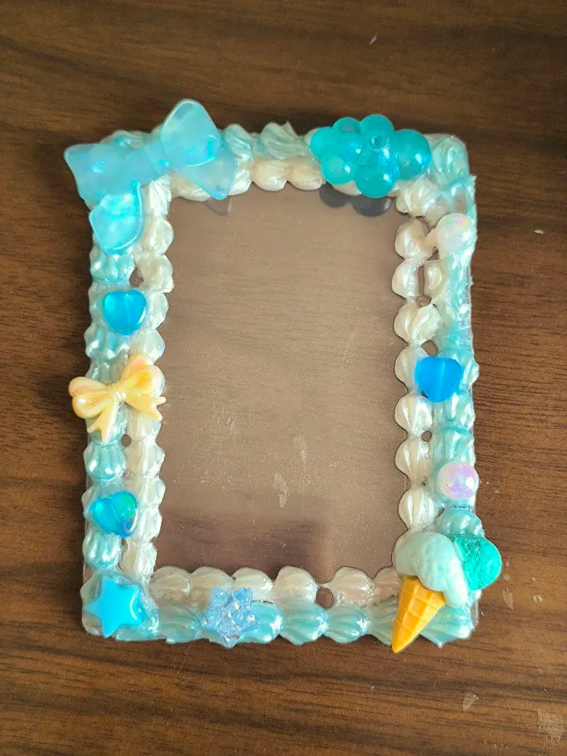 ホイップデコ 水色×白 訳あり