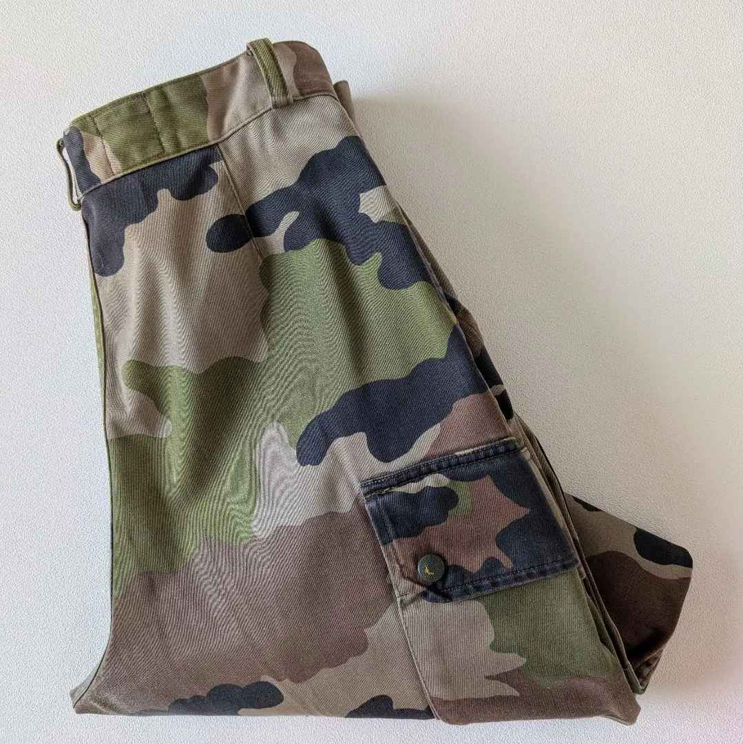 98年/フランス軍実品 CE迷彩/f2/ミリタリーパンツ/古着/84M