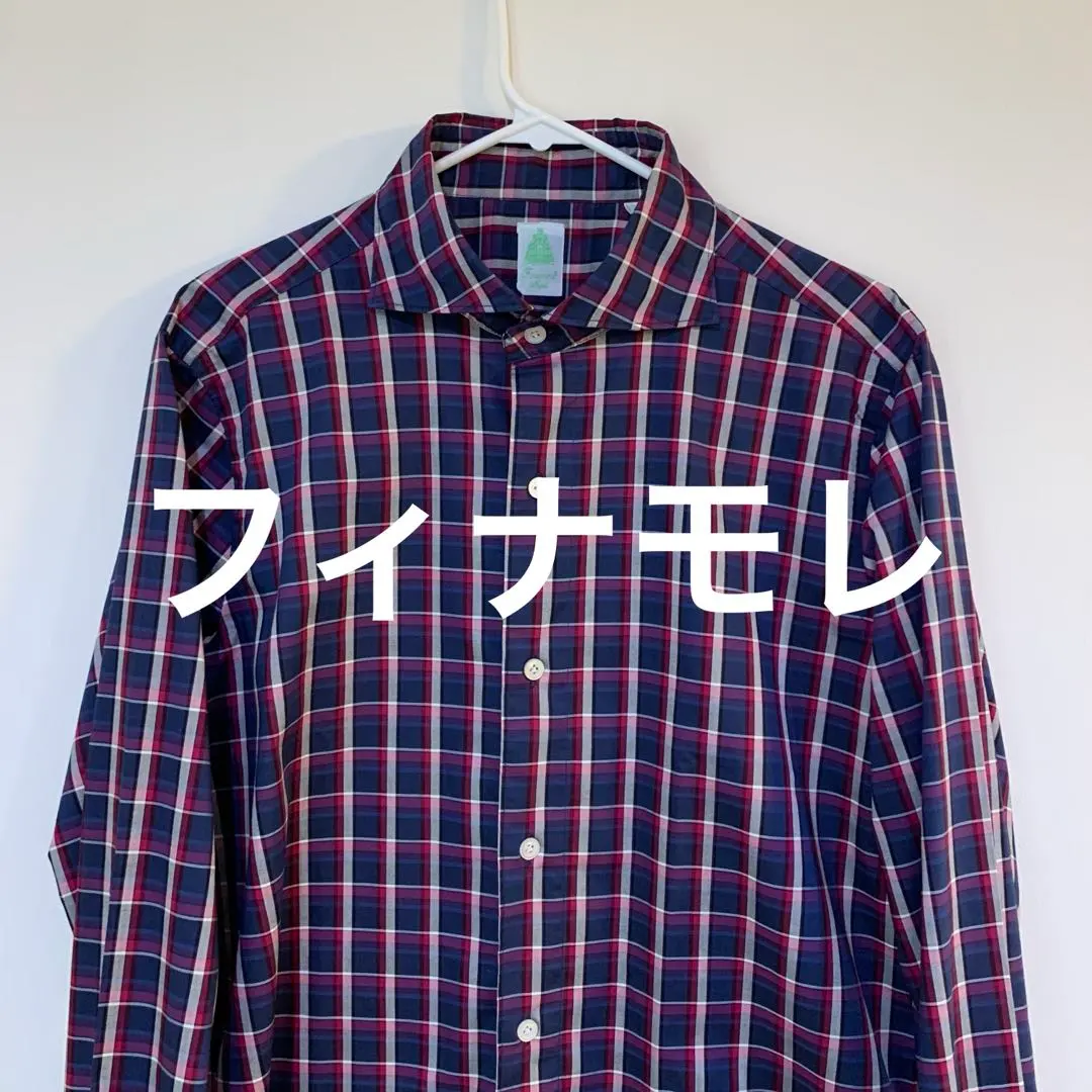 フィナモレ チェックシャツ M