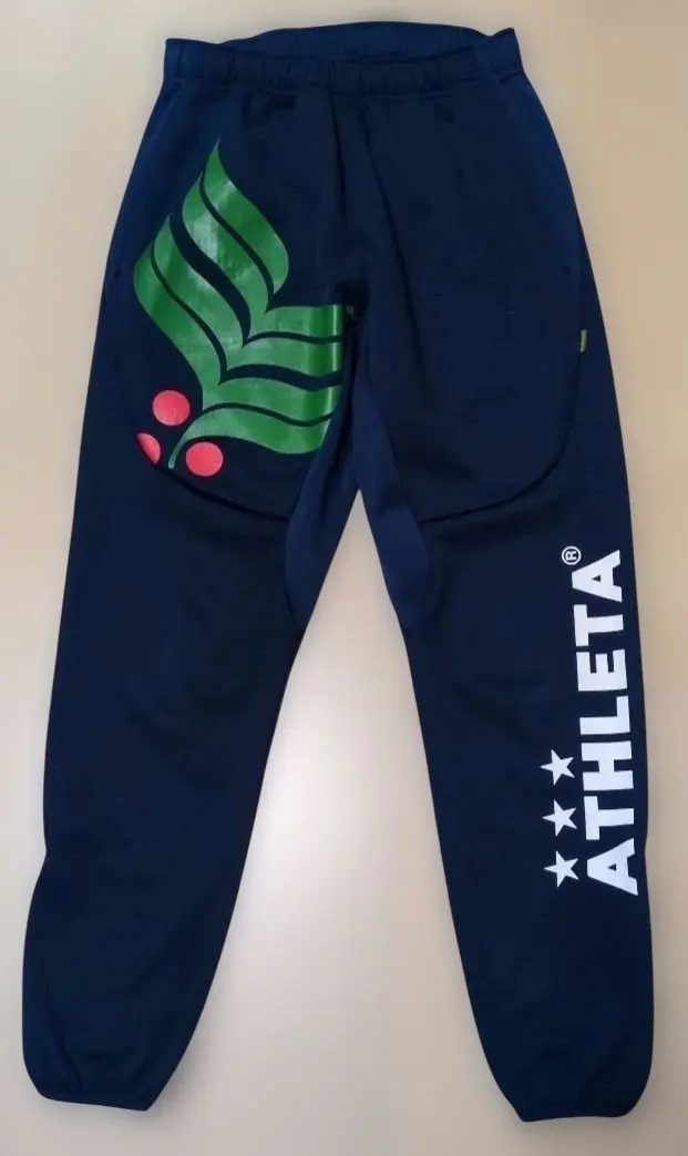 ATHLETA ネイビー ジャージ 裏起毛 パンツ