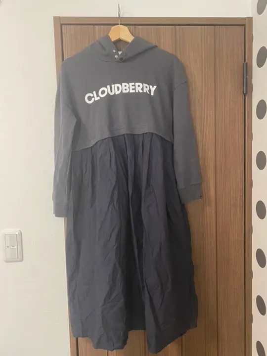 GROOVYCOLORS裏毛パーカーワンピース