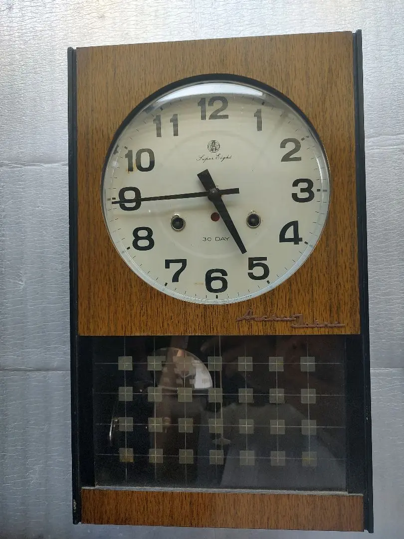 愛知時計製　古い掛時計　　機械式時計　古時計　アナログ　レア　当時物　年代物