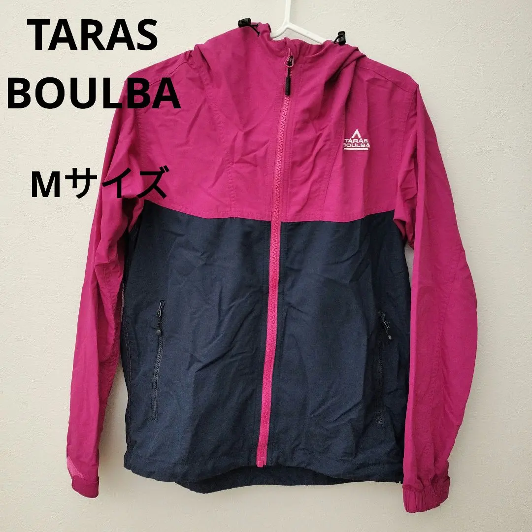 タラスブルバ　ナイロンジャケット　Mサイズ　ピンク　ネイビー