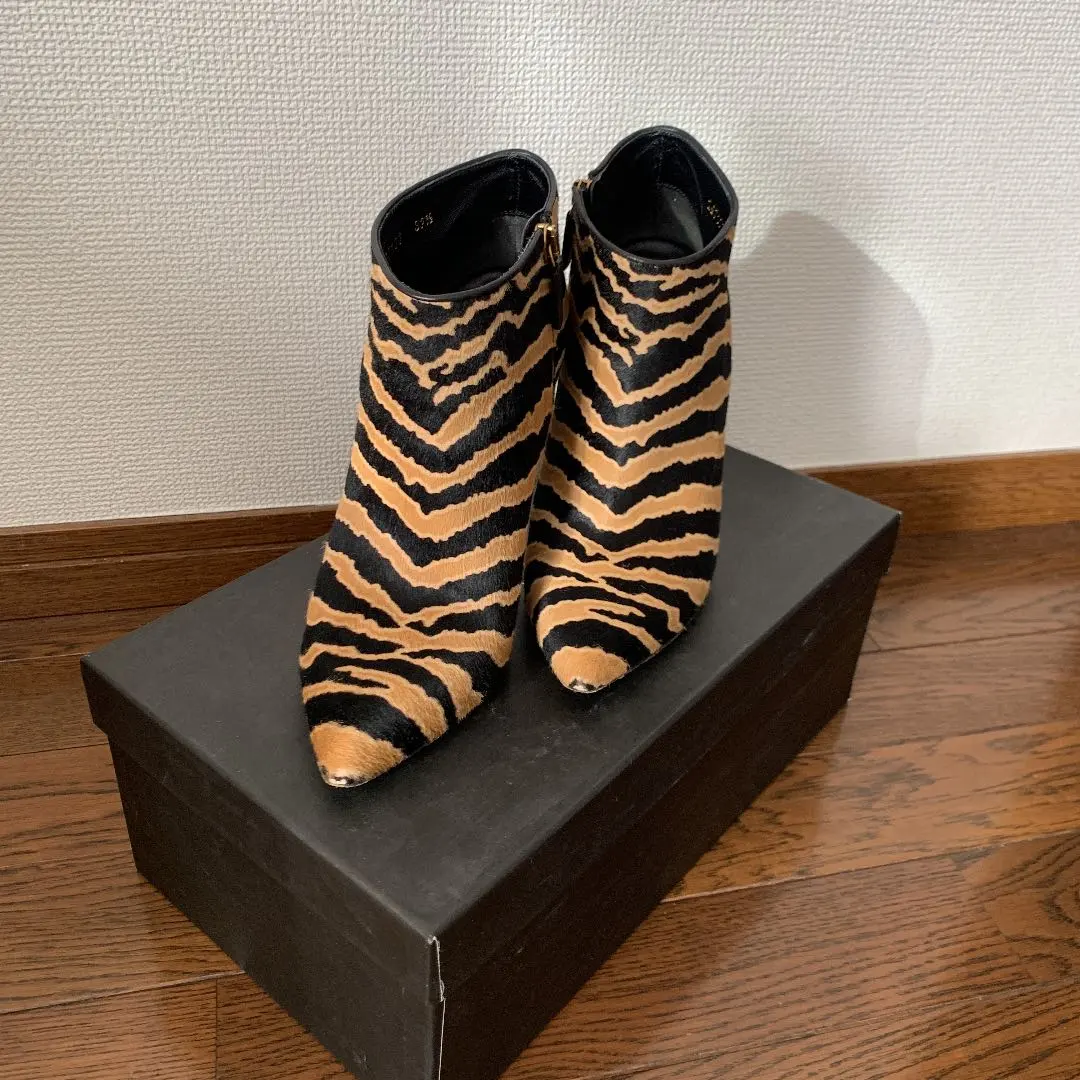 値下げしました！グッチ GUCCI ハラコショートブーツ 37ハーフ