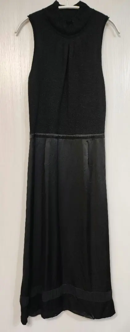 コムサ　ロングドレス　控えめラメ　光沢