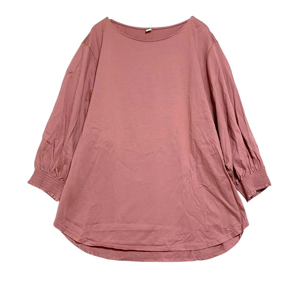 UNIQLO ユニクロ　マーセライズコットンシャーリングボリュームスリーブT