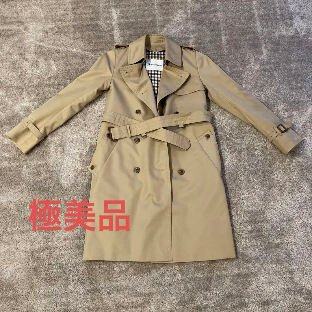 Aquascutum New Aqua 5 トレンチコート 紺 サイズ40