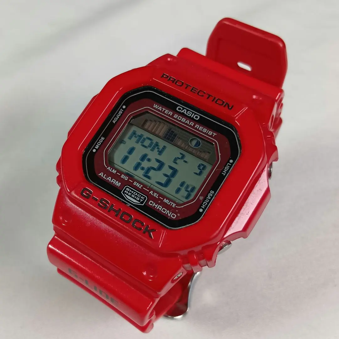 ​CASIO G-SHOCK GLX-5600 G-LIDEレッド タイドグラフ