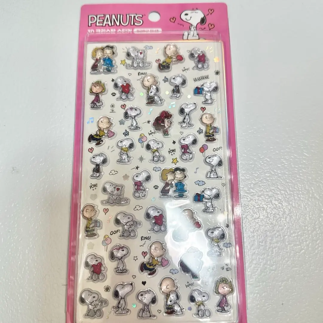 【韓国限定】PEANUTS スヌーピー ステッカー ボンボンドロップシール