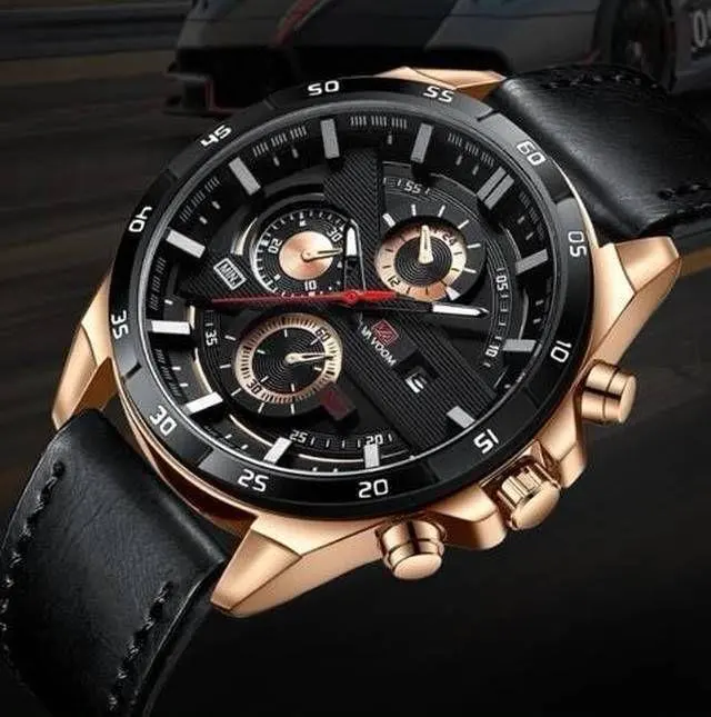 高級感　腕時計　ラグジュアリー　デイト　送料無料　PUレザー