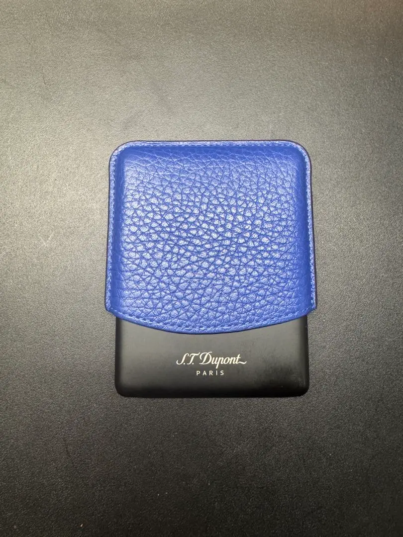S.T. Dupont 青 レザー シガレットケース（183116）