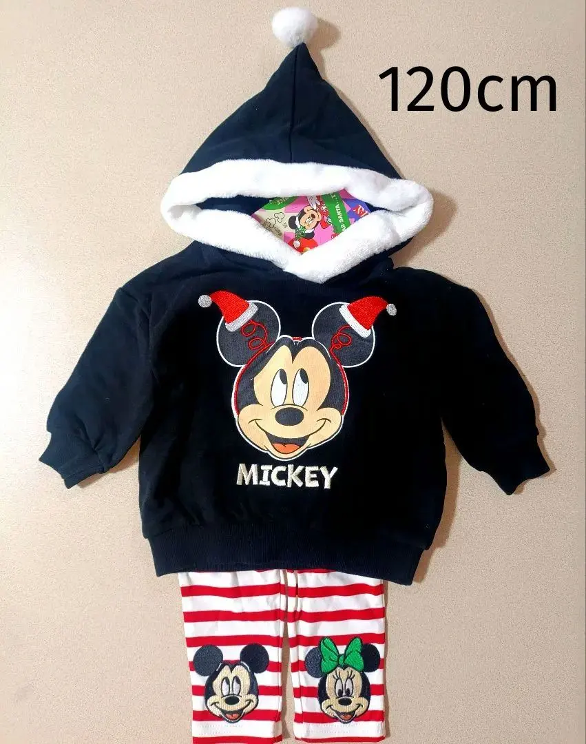 新品 リトシー ディズニークリスマスセットアップ 120cm ブラック 双子