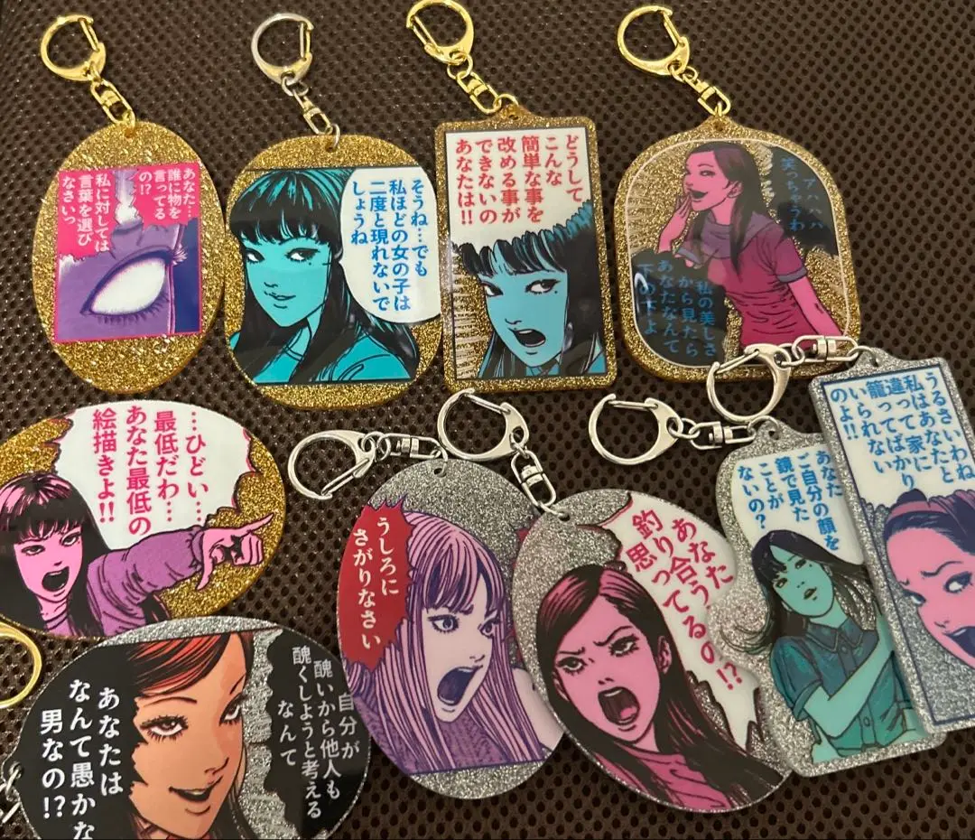 伊藤潤二　富江　キーホルダー　苛烈　伊藤潤二展　誘惑