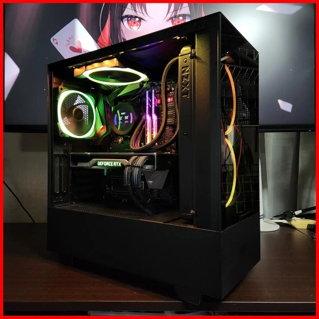 【光る超高性能ゲーミングPC】Ryzen 5 RTX2070S 32GBNVMe